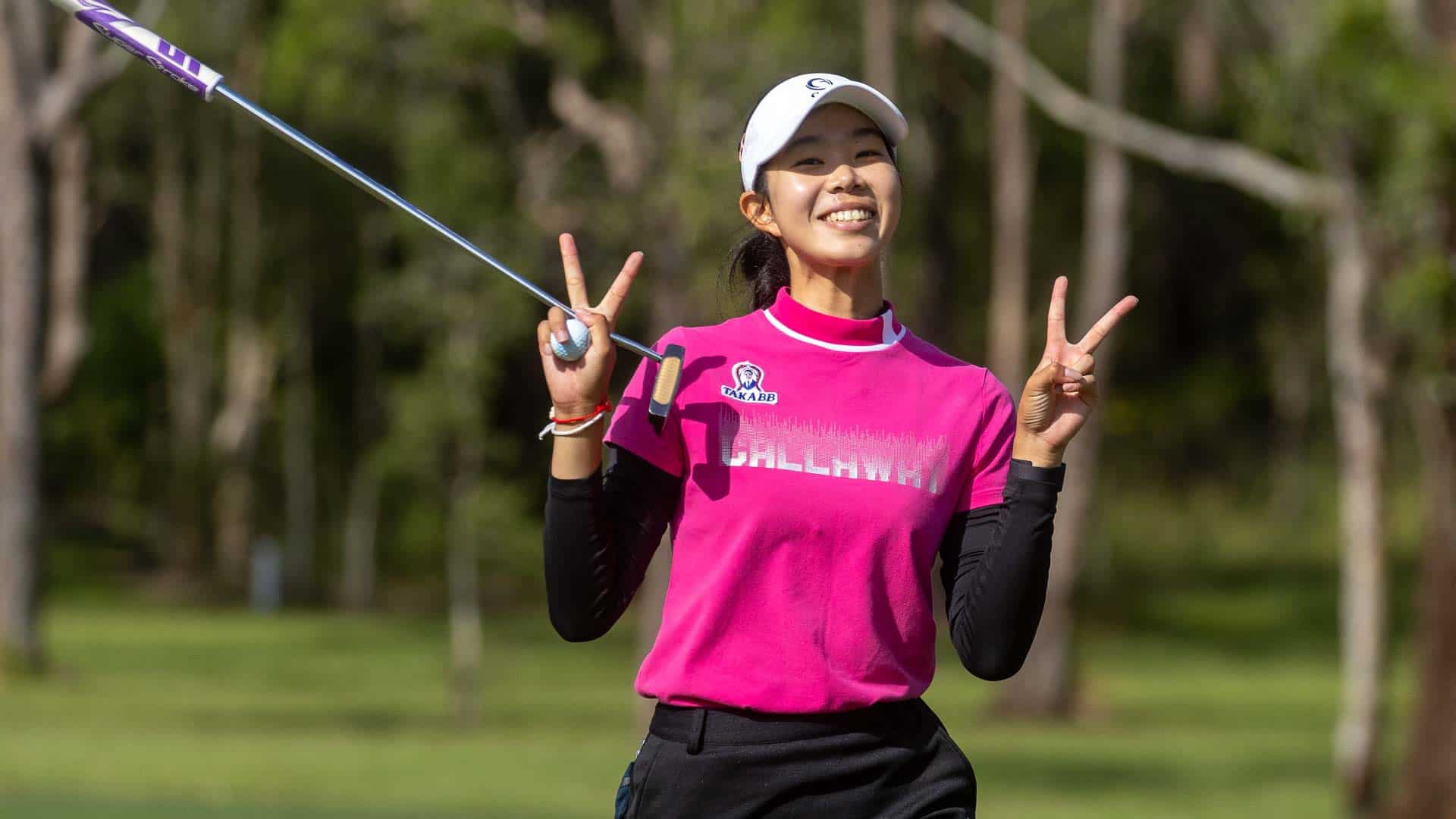#AusWomensClassic: Love at First Sight - When Harry Met Sydney 2 Thai Golfer smiles